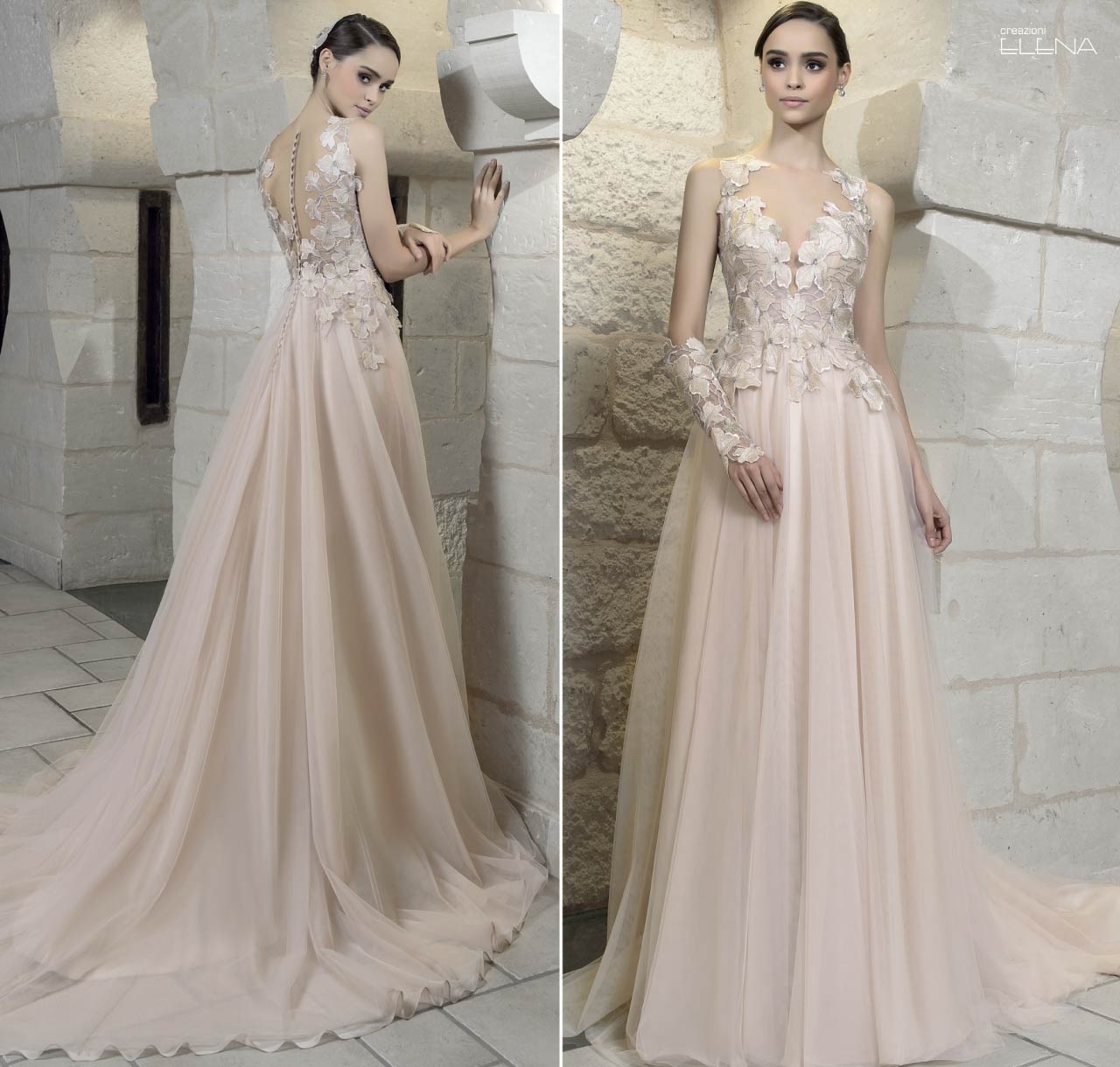 Vestiti Da Sposa Rosa Antico